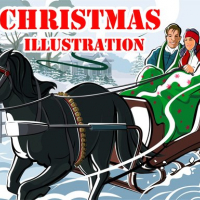 Christmas Illustration Puzzle  Online
