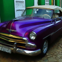 Cuban Vintage Cars Jigsaw Online
