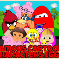 Famous Cartoon Characters Eggs Online