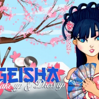 Geisha make up and dress up Online
