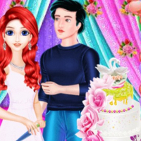 Mermaid Girl Wedding Cooking Cake  Online