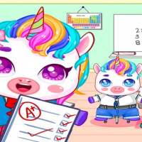 Mini Town: My Unicorn School Kids Games 2021