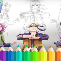 Naruto Shippuden Coloring Book: draw Book Ninja