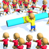 Push the Crazy Crowd : Stickman Clash 3D Online